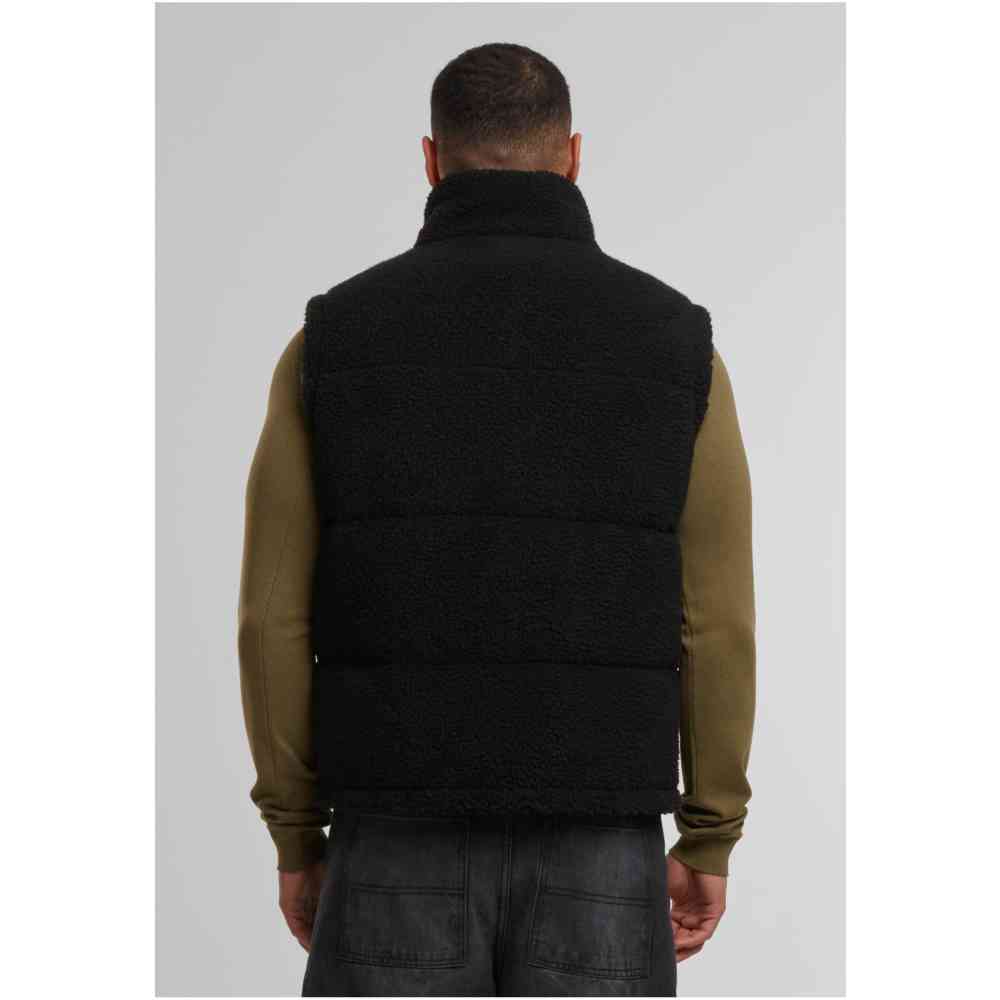 Urban Classics - Basic Teddy Puffer Sleeveless jacket - Black